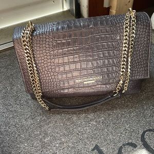 Bruno Magli crocodile purse